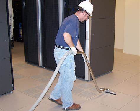 Post-construction data center cleaning